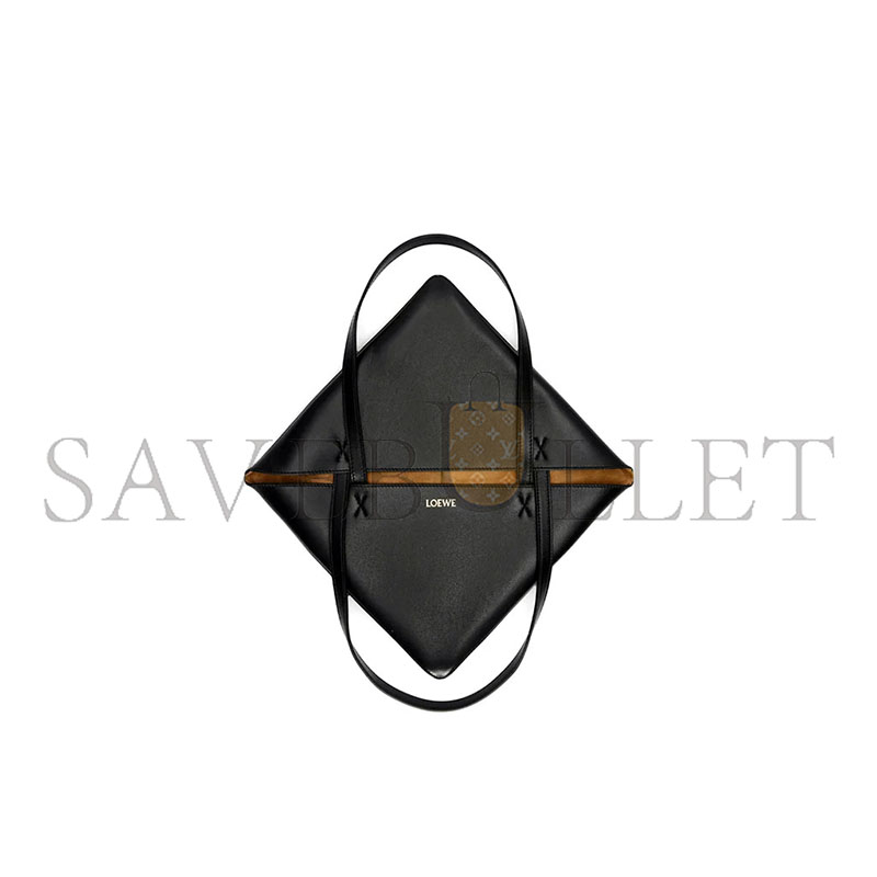 L0ew* medium puzzle fold tote in shiny calfskin a657g50x01-1100 (31.5*25.5*14.5cm)